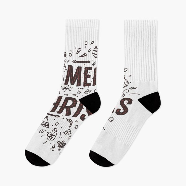 Item preview, Merry Christmas Doodle Typography Design designed and sold by DavidTeeStudio.