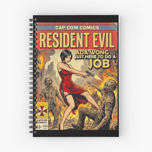 Aperçu de l'œuvre Resident Evil Ada Wong BD classique art de jeu rétro créée et vendue par Back2Collage.