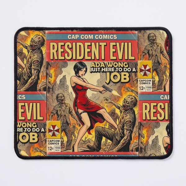 Item preview, Resident Evil Ada Wong Classic Comic Retro Gaming Art designed and sold by Back2Collage.