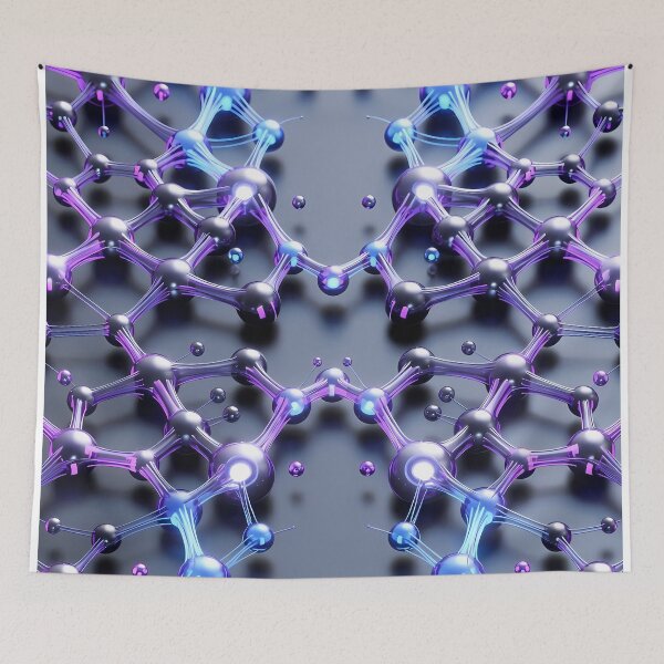Item preview, Scifi Theme Bluish Purple Texture of Asymmetrical Glowing Biological Neuron Synapses (image size 7840x11680) designed and sold by Digital-Davinci.
