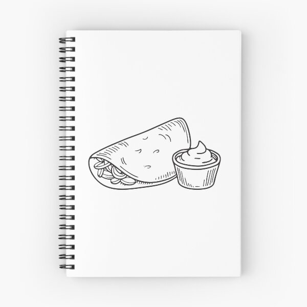 Item preview, A tortilla beside a small bowl of sour cream designed and sold by rasagamastore.