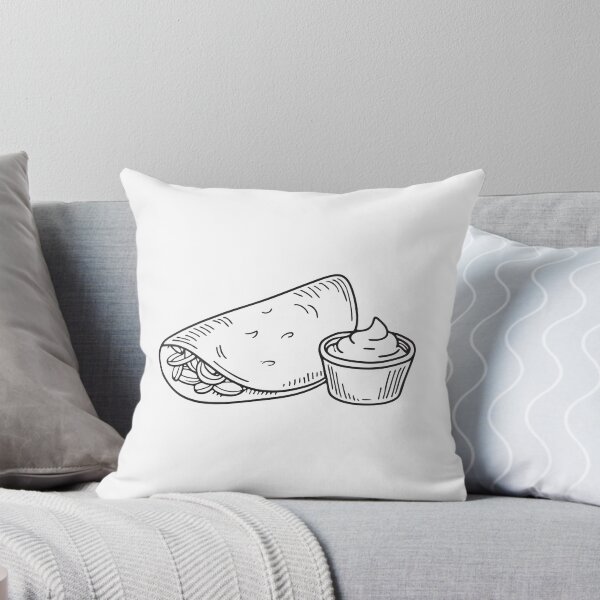 Item preview, A tortilla beside a small bowl of sour cream designed and sold by rasagamastore.