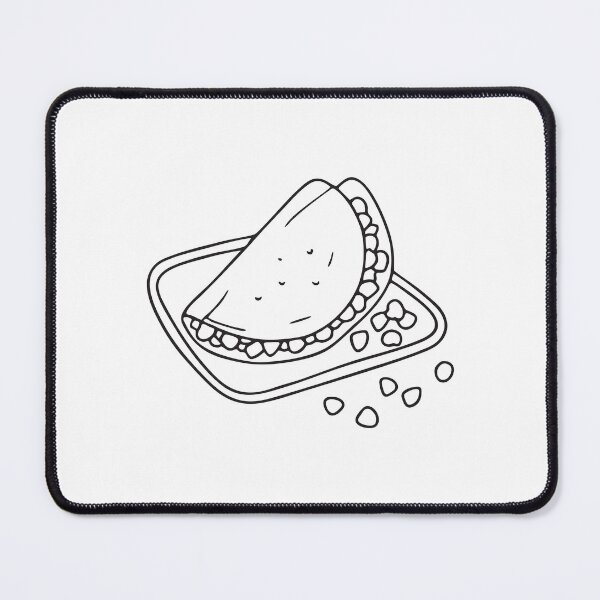Item preview, A tortilla beside scattered corn kernels on a tray designed and sold by rasagamastore.