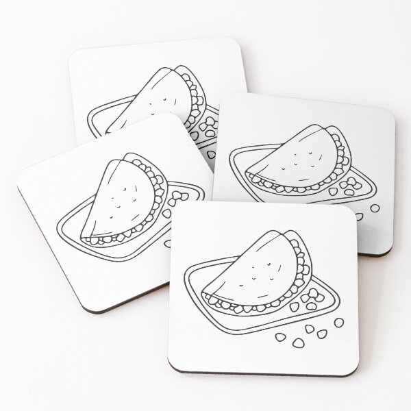 Item preview, A tortilla beside scattered corn kernels on a tray designed and sold by rasagamastore.