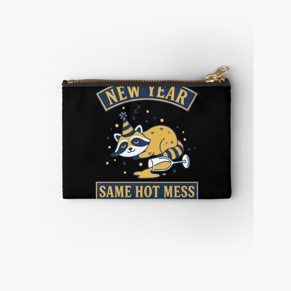 Item preview, New Year Same Hot Mess Funny Raccoon Design designed and sold by LuminOrb.