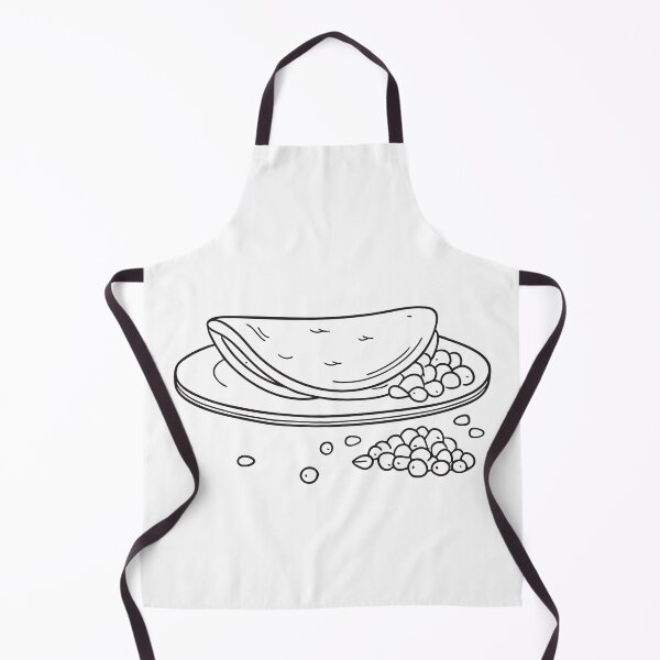 Item preview, A tortilla beside scattered corn kernels on a plate designed and sold by rasagamastore.