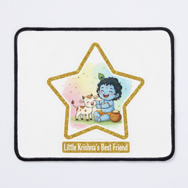 Item preview, Little Krishna, the Gopala | Divine Cowherd with Beloved Cows of Vrindavan 2 designed and sold by InnerDivineSoul.