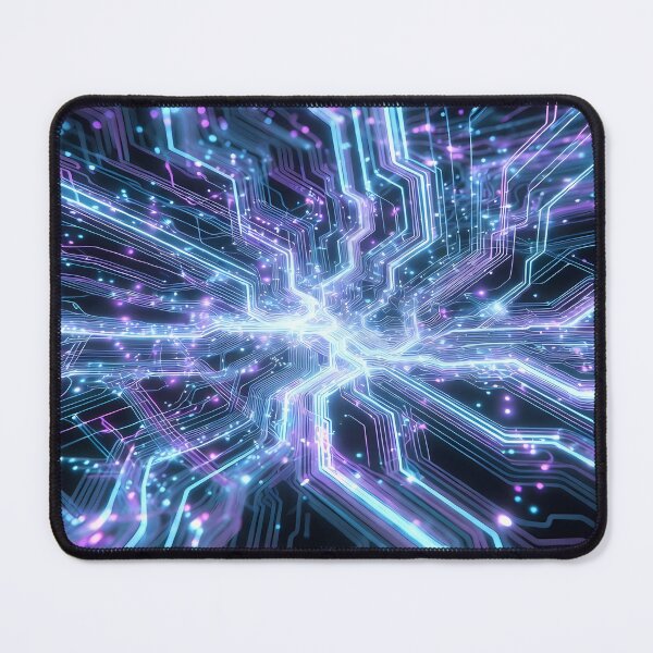 Item preview, Scifi Theme Bluish Purple Texture of Asymmetrical Glowing Biological Neuron Synapses (image size 7840x11680) designed and sold by Digital-Davinci.