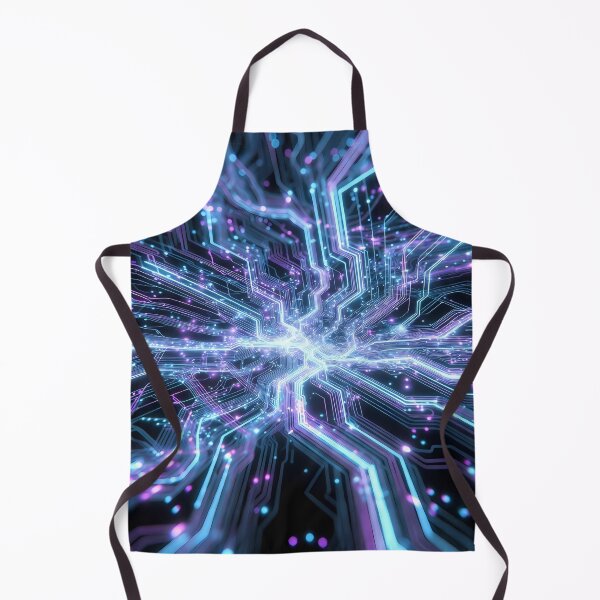 Item preview, Scifi Theme Bluish Purple Texture of Asymmetrical Glowing Biological Neuron Synapses (image size 7840x11680) designed and sold by Digital-Davinci.