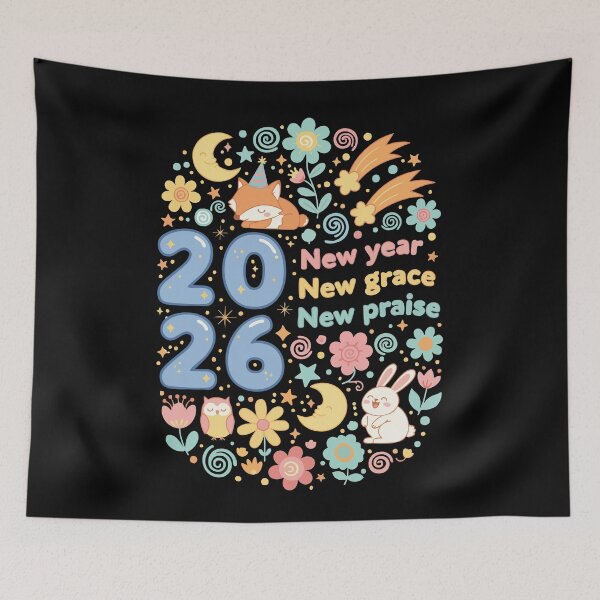Item preview, 2026 New Year New Grace New Praise designed and sold by LuminOrb.