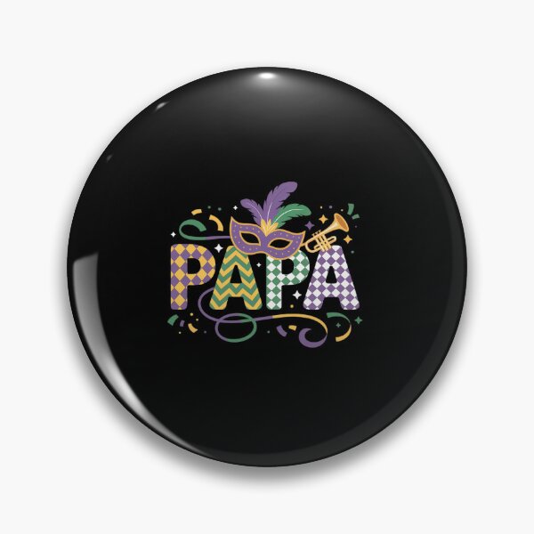 Item preview, Mardi Gras Papa Mask Beads Carnival Father Men designed and sold by repconomArt.