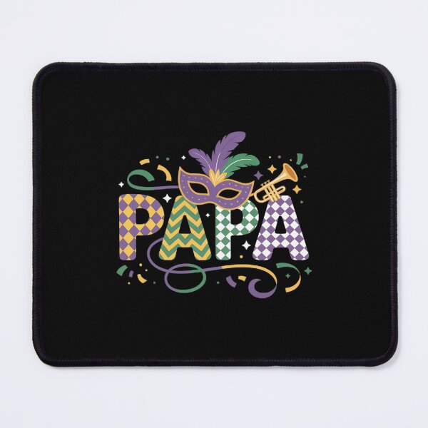 Item preview, Mardi Gras Papa Mask Beads Carnival Father Men designed and sold by repconomArt.