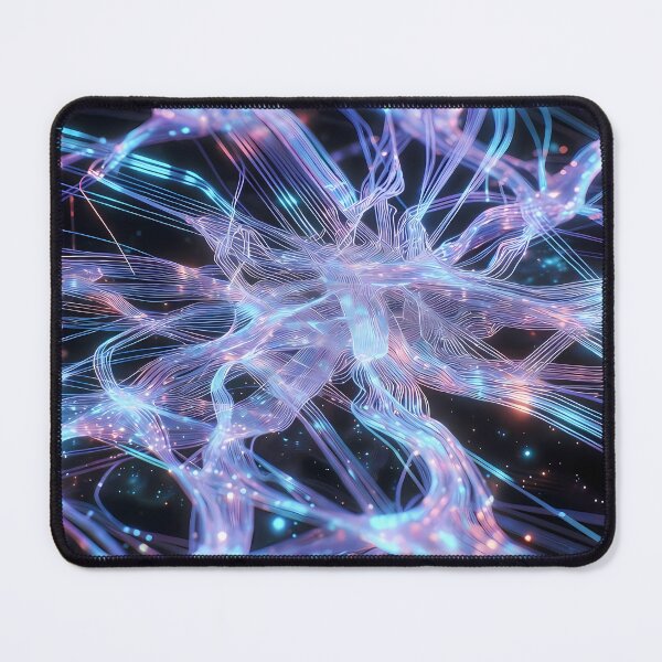 Item preview, Scifi Theme Bluish Purple Texture of Asymmetrical Glowing Biological Neuron Synapses (image size 7840x11680) designed and sold by Digital-Davinci.
