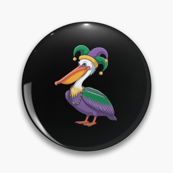 Item preview, Mardi Gras Pelican Louisiana Parade Animal Lover Mens Womens designed and sold by repconomArt.