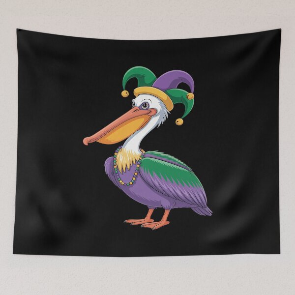 Item preview, Mardi Gras Pelican Louisiana Parade Animal Lover Mens Womens designed and sold by repconomArt.