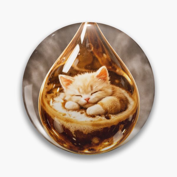 Item preview, A Drop of Warmth | Kitten in a Milk Drop designed and sold by LovelyCatGalaxy.