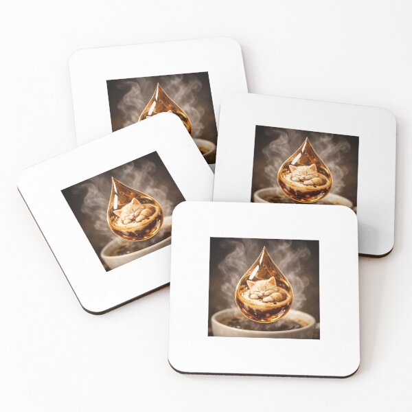 Item preview, A Drop of Warmth | Kitten in a Milk Drop designed and sold by LovelyCatGalaxy.