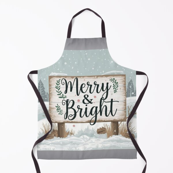 Item preview, Farmhouse typography “Merry & Bright” with rustic botanical elements, elegant, simple designed and sold by tsintsinshop.