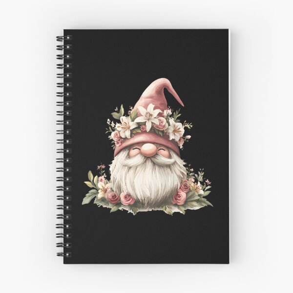 Item preview, Adorable Floral Gnome With Pink Hat designed and sold by AdellBridgett.