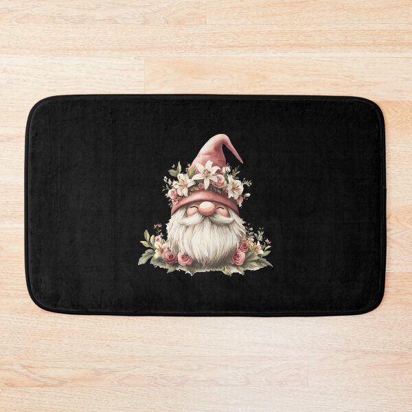 Item preview, Adorable Floral Gnome With Pink Hat designed and sold by AdellBridgett.