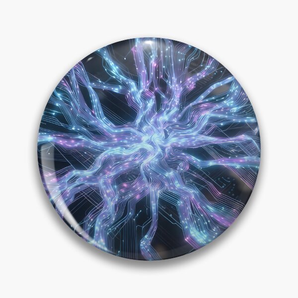 Item preview, Scifi Theme Bluish Purple Texture of Asymmetrical Glowing Biological Neuron Synapses (image size 7840x11680) designed and sold by Digital-Davinci.