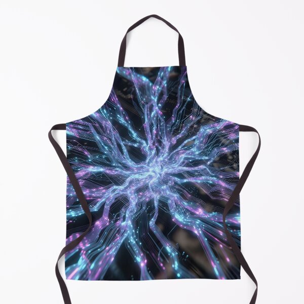 Item preview, Scifi Theme Bluish Purple Texture of Asymmetrical Glowing Biological Neuron Synapses (image size 7840x11680) designed and sold by Digital-Davinci.