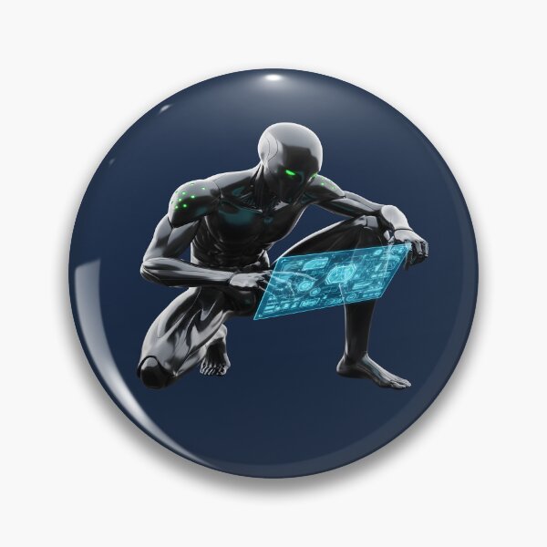 Item preview, Elite Cyberpunk Android - Holographic Data Interface designed and sold by Dakson Design - Fantasy Art.