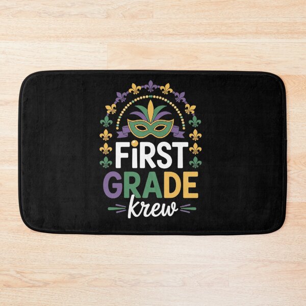 Item preview, Mardi Gras Teacher First Grade Krewe Rainbow Leopard NOLA Men Women designed and sold by repconomArt.