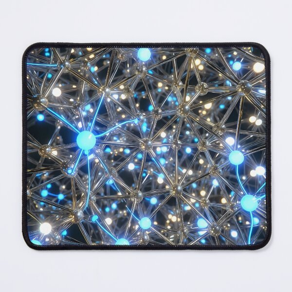 Item preview, Scifi Theme Bluish Purple Texture of Asymmetrical Glowing Biological Neuron Synapses (image size 7840x11680) designed and sold by Digital-Davinci.