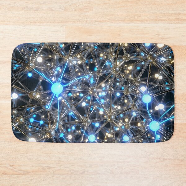 Item preview, Scifi Theme Bluish Purple Texture of Asymmetrical Glowing Biological Neuron Synapses (image size 7840x11680) designed and sold by Digital-Davinci.