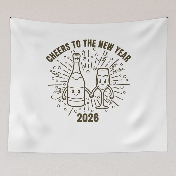 Item preview, Cheers To The New Year 2026 Celebration Design designed and sold by LuminOrb.