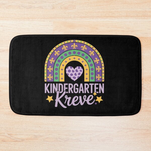 Item preview, Mardi Gras Teacher Kindergarten Krewe Rainbow Leopard designed and sold by repconomArt.