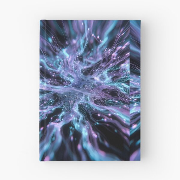 Item preview, Scifi Theme Bluish Purple Texture of Asymmetrical Glowing Biological Neuron Synapses (image size 7840x11680) designed and sold by Digital-Davinci.