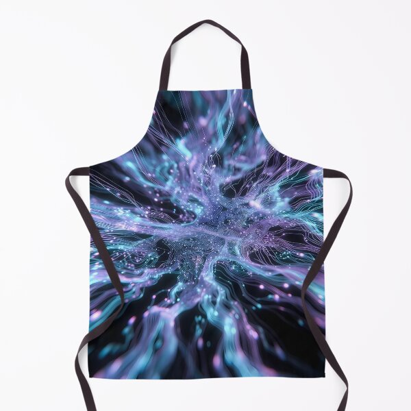 Item preview, Scifi Theme Bluish Purple Texture of Asymmetrical Glowing Biological Neuron Synapses (image size 7840x11680) designed and sold by Digital-Davinci.