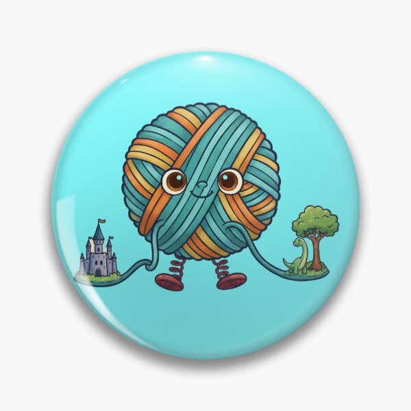 Item preview, Yarn Ball of Imagination: Whimsical Craft & Fantasy Character designed and sold by KiddoCavePrints.