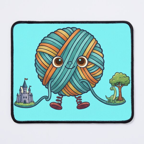 Item preview, Yarn Ball of Imagination: Whimsical Craft & Fantasy Character designed and sold by KiddoCavePrints.