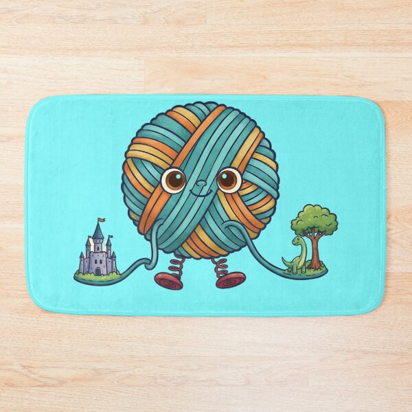 Item preview, Yarn Ball of Imagination: Whimsical Craft & Fantasy Character designed and sold by KiddoCavePrints.