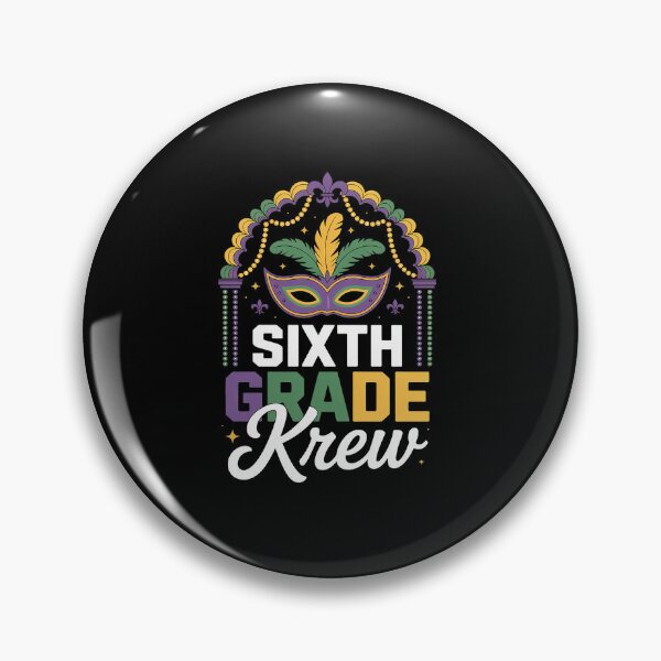 Item preview, Mardi Gras Teacher Sixth Grade Krewe Rainbow Leopard NOLA designed and sold by repconomArt.