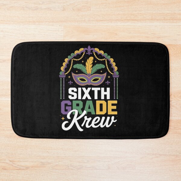 Item preview, Mardi Gras Teacher Sixth Grade Krewe Rainbow Leopard NOLA designed and sold by repconomArt.