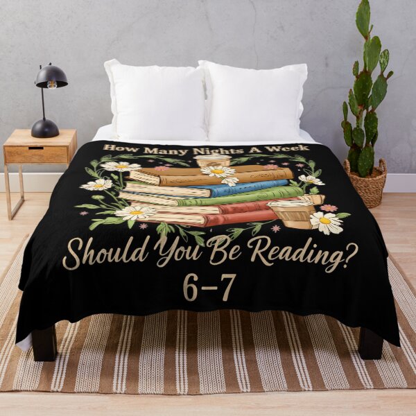 Item preview, How Many Nights Reading Meme 6 7 Cozy Book Lover designed and sold by DeniseGetrude.