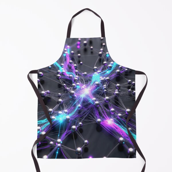Item preview, Scifi Theme Bluish Purple Texture of Asymmetrical Glowing Biological Neuron Synapses (image size 7840x11680) designed and sold by Digital-Davinci.
