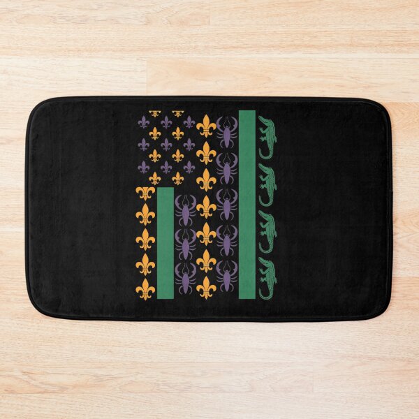 Item preview, Mardi Gras USA American Flag Crawfish Alligator Mardi Gras designed and sold by repconomArt.