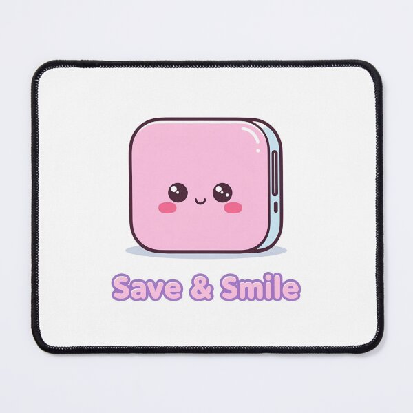 Item preview, Save & Smile – Cute Kawaii Hard Drive Buddy designed and sold by Smile-AlNo.