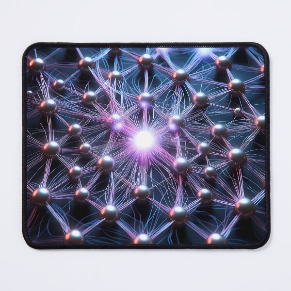 Item preview, Scifi Theme Bluish Purple Texture of Asymmetrical Glowing Biological Neuron Synapses (image size 7840x11680) designed and sold by Digital-Davinci.