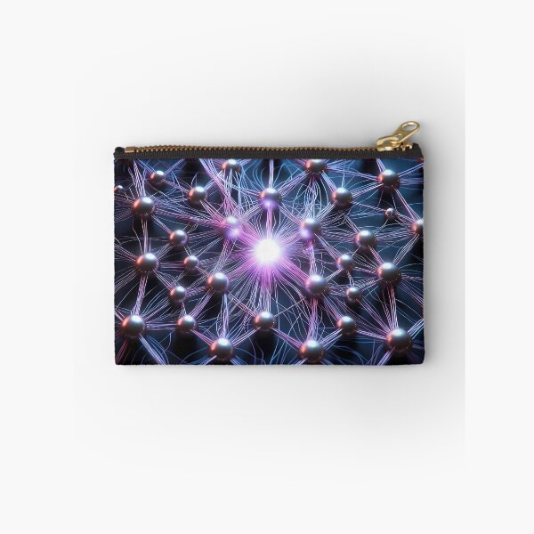 Item preview, Scifi Theme Bluish Purple Texture of Asymmetrical Glowing Biological Neuron Synapses (image size 7840x11680) designed and sold by Digital-Davinci.