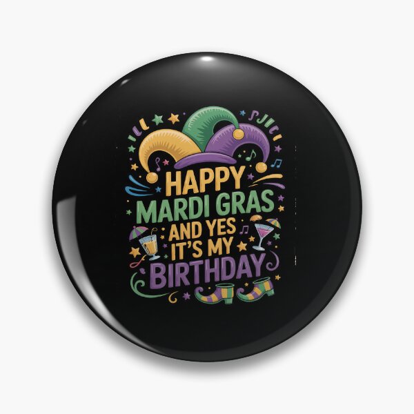 Item preview, Mardi Gras Yes My Birthday Bday Party Men Women Kids designed and sold by repconomArt.