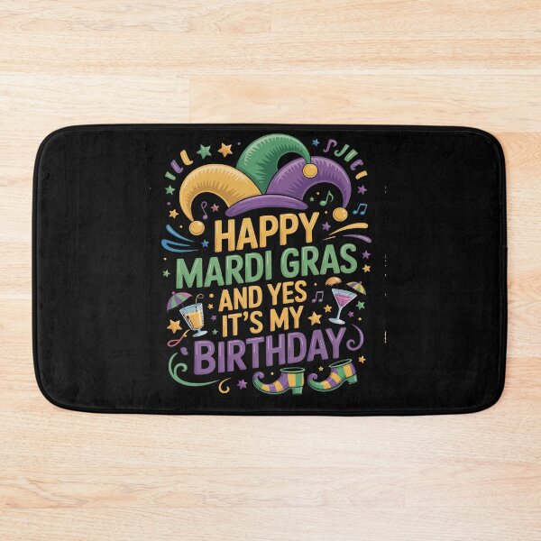 Item preview, Mardi Gras Yes My Birthday Bday Party Men Women Kids designed and sold by repconomArt.