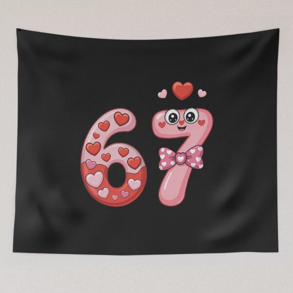 Item preview, Funny Six Seven 6 7 Meme for Men Women Kids Valentine Girl  designed and sold by ArleneRowe.