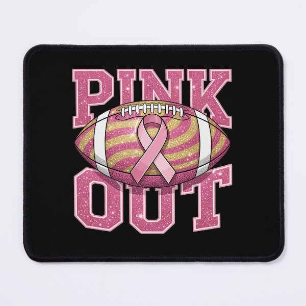 Item preview, Pink Out American Football Game Day Breast Cancer Awareness designed and sold by repconomArt.