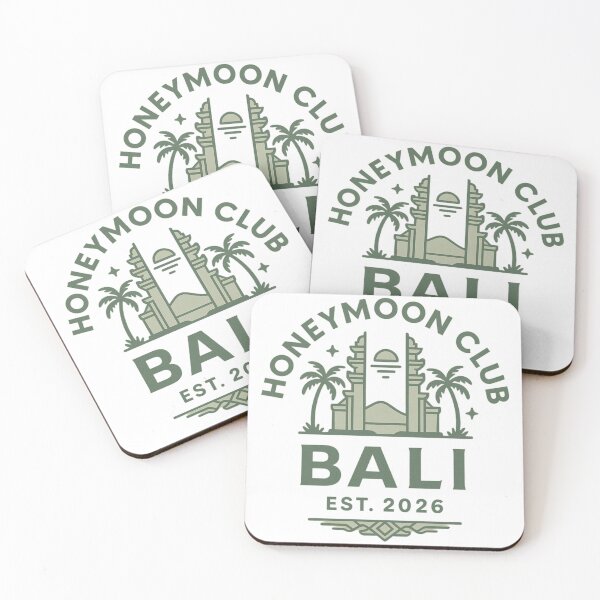 Item preview, Honeymoon Club Bali EST. 2026 – Romantic Island Escape Design Inspired by Tropical Nature designed and sold by Memorph.